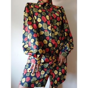 Wild Pony Floral 70s inspired dress